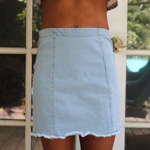 jean skirt